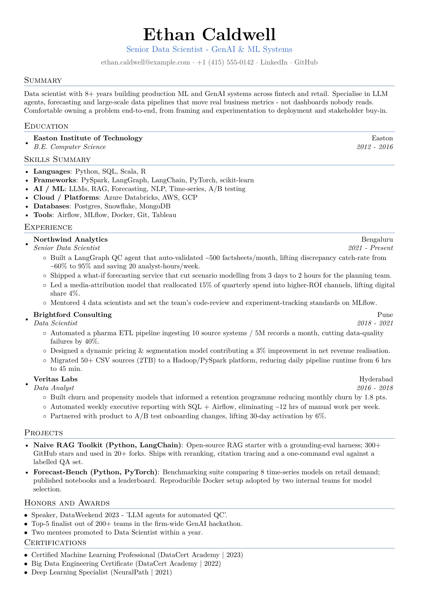 After resume — recruiter-grade 1 page